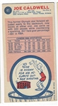 1969 Topps Basketball #41 Joe Caldwell - Atlanta Hawks RC